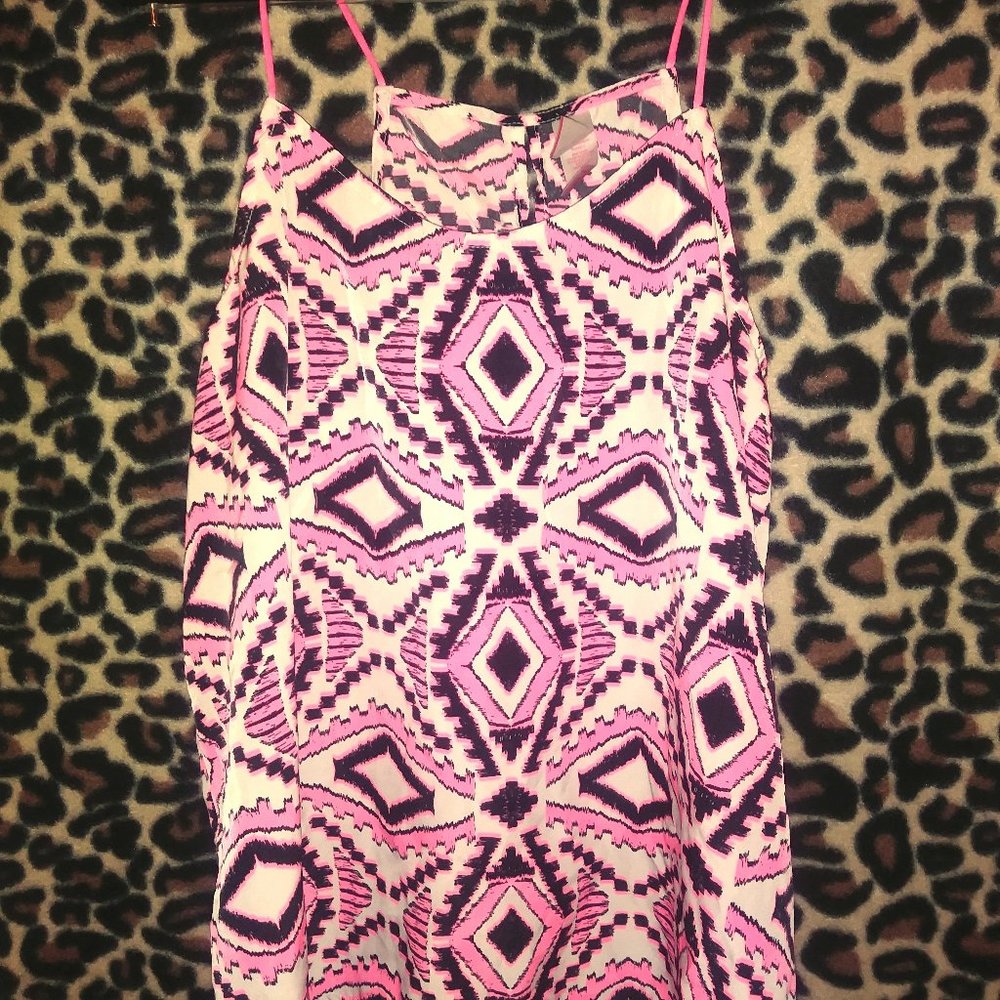 Pink Pattern Loose Top